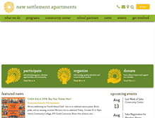 Tablet Screenshot of newsettlement.org